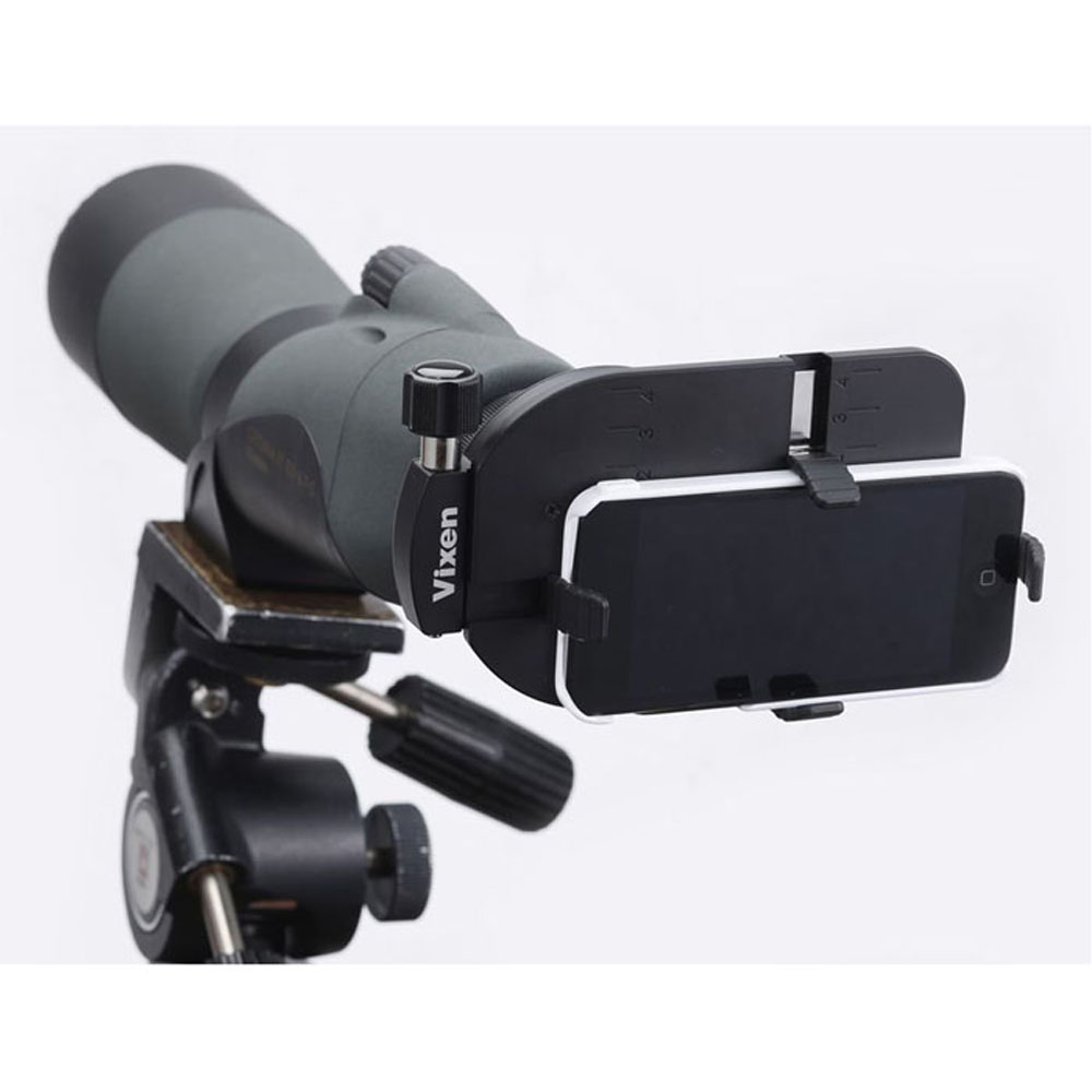 Supporto Smartphone Vixen per Fotografia con Binocoli, Cannocchiali, Telescopi e Microscopi