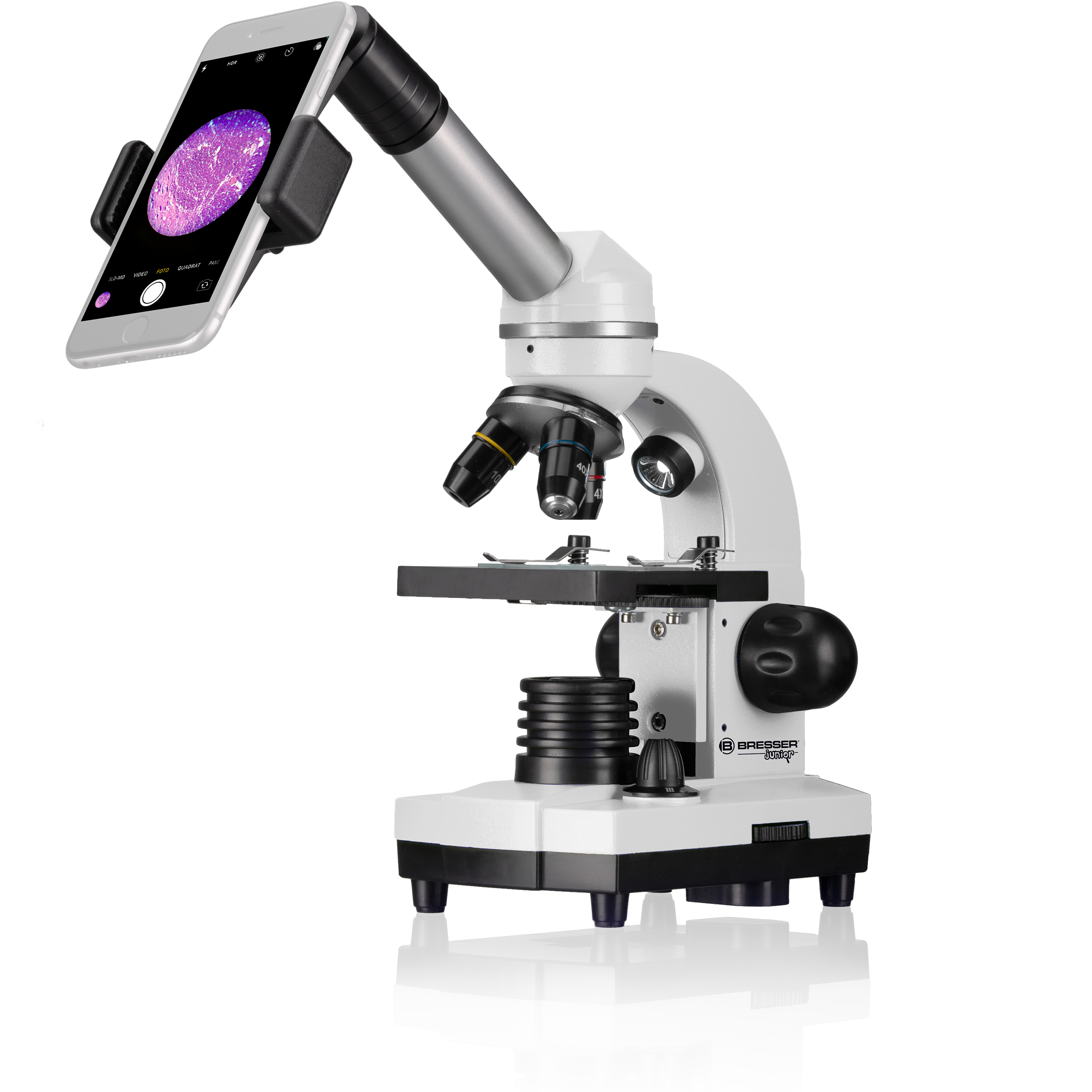 Microscopio per la Scuola BRESSER JUNIOR Biolux SEL con Custodia rigida