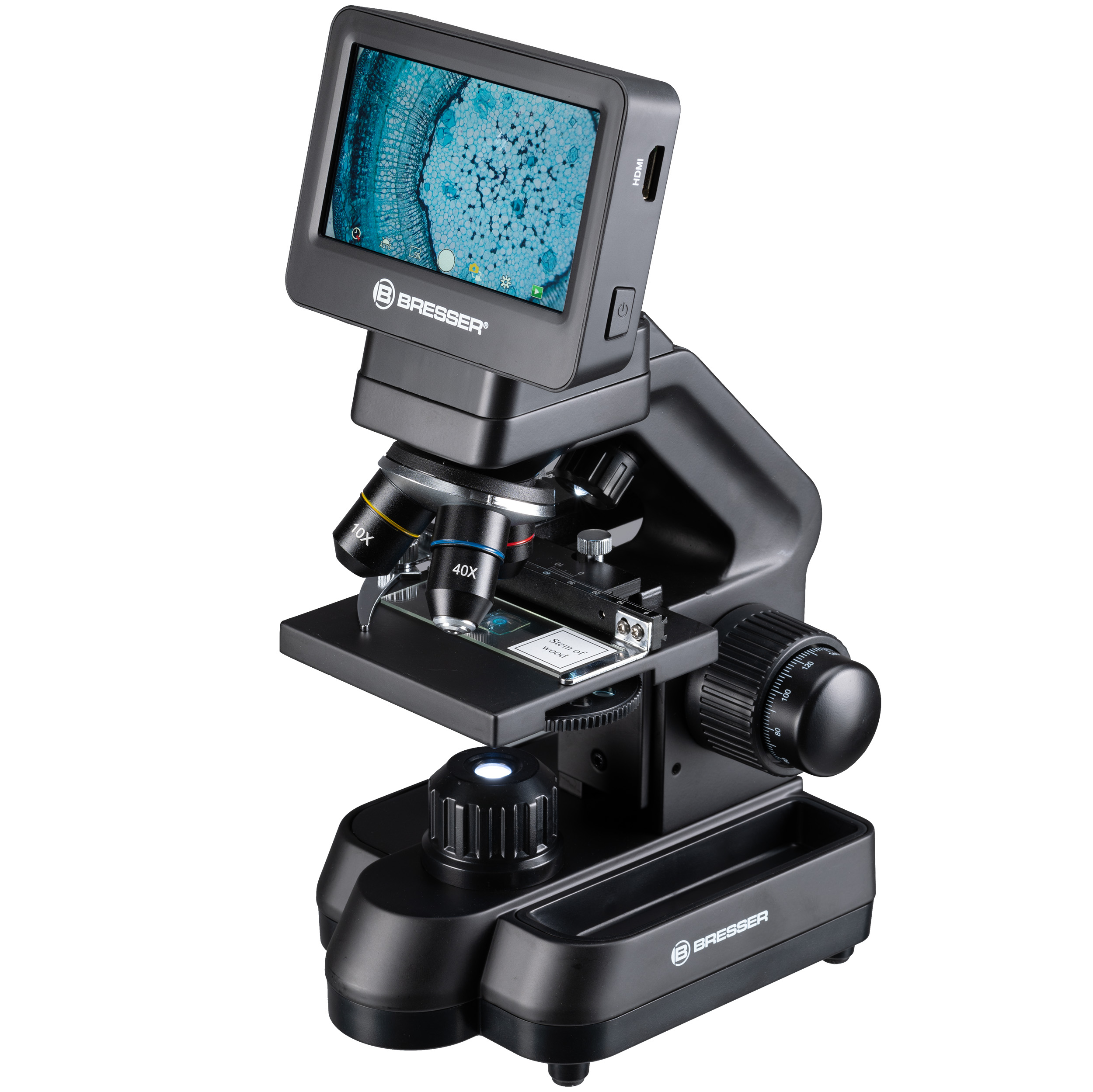 Microscopio Biolux Touch BRESSER 5 MP HDMI per scuola e hobby