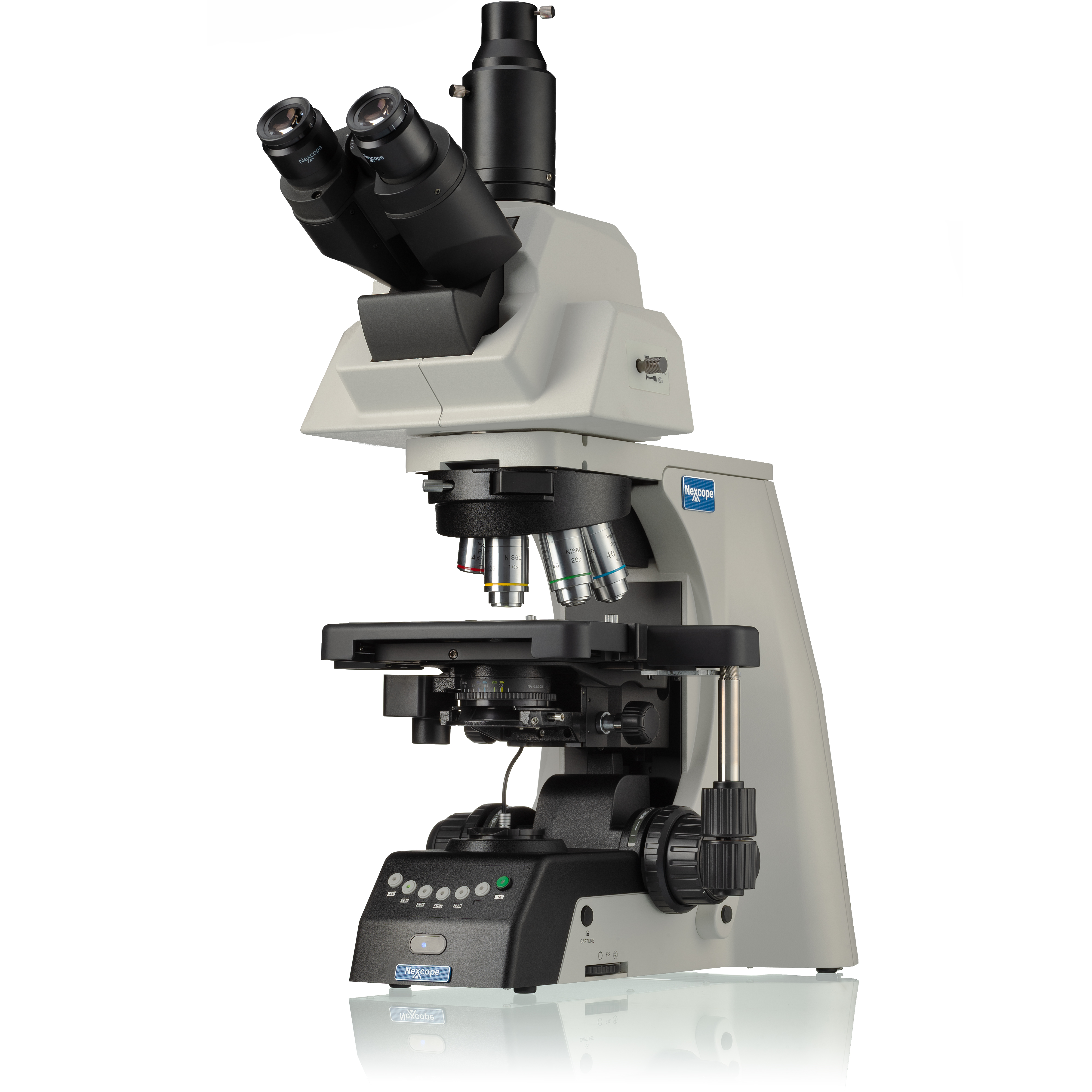 Microscopio da laboratorio professionale Nexcope NE930 con torretta portaobiettivi 6x motorizzata
