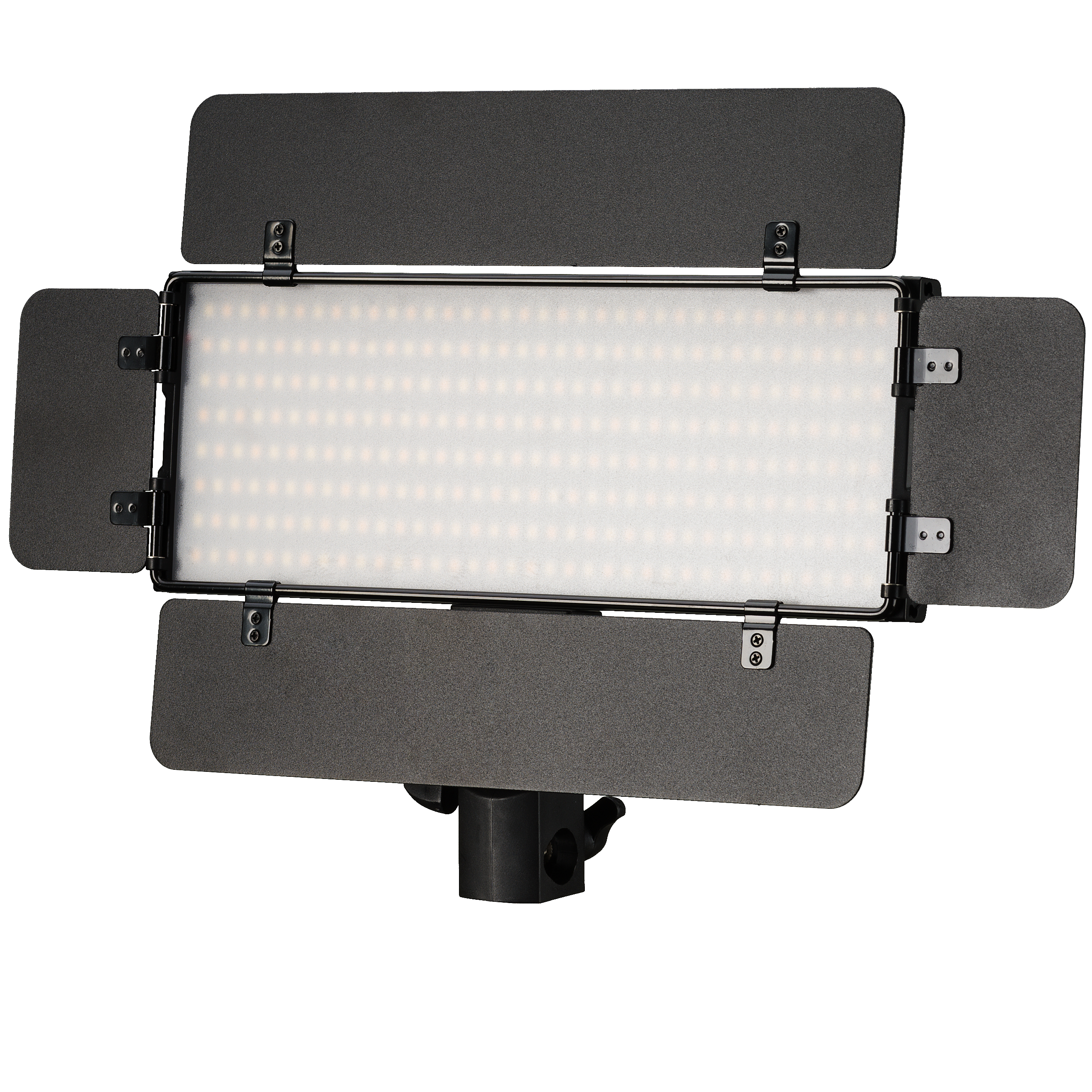 Set di pannelli luminosi bi-colore a LED BRESSER PT 30B-II con alette frangiluce, batterie, alimentatore, telecomando e custodia