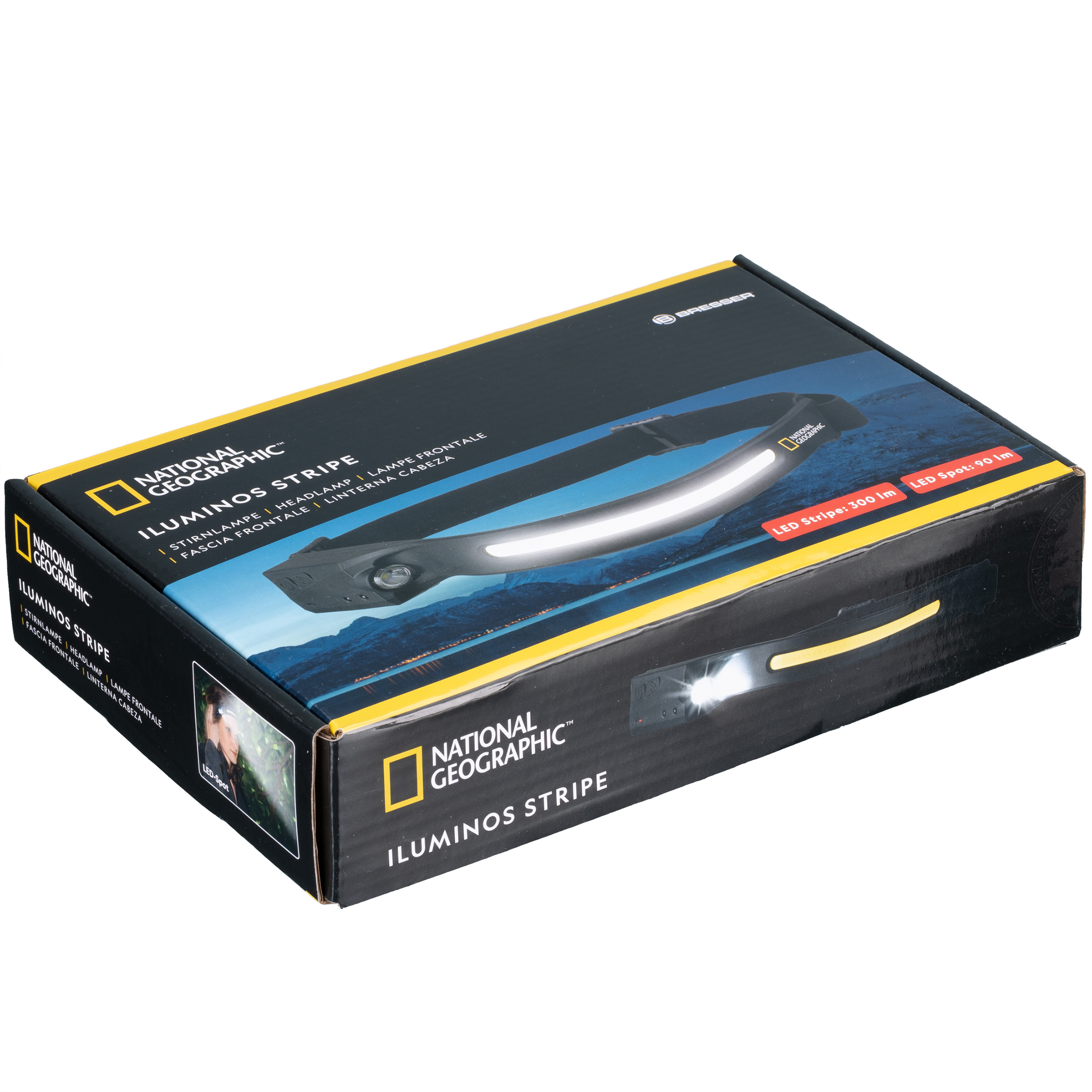 Lampada frontale NATIONAL GEOGRAPHIC Iluminos Stripe con strisce LED