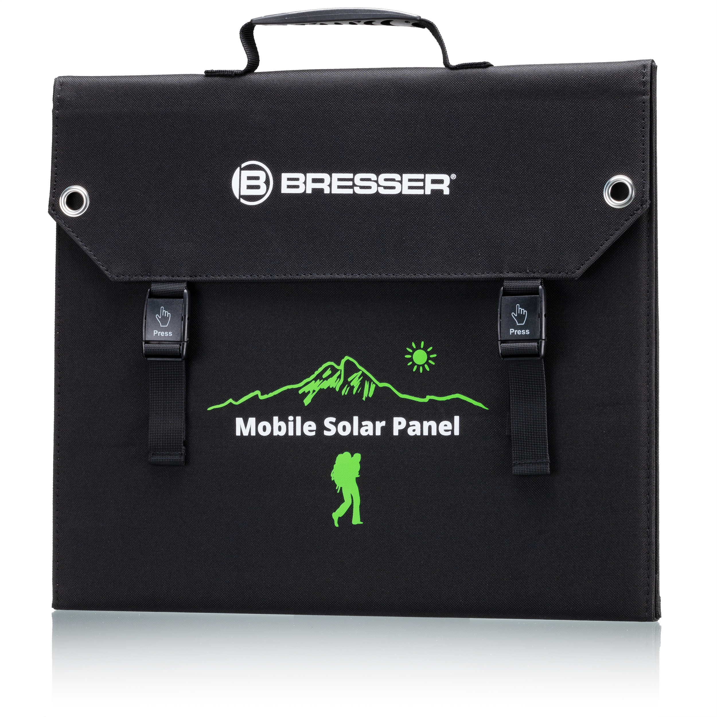 Caricabatterie solare portatile BRESSER 60 watt con alimentazione USB e CC