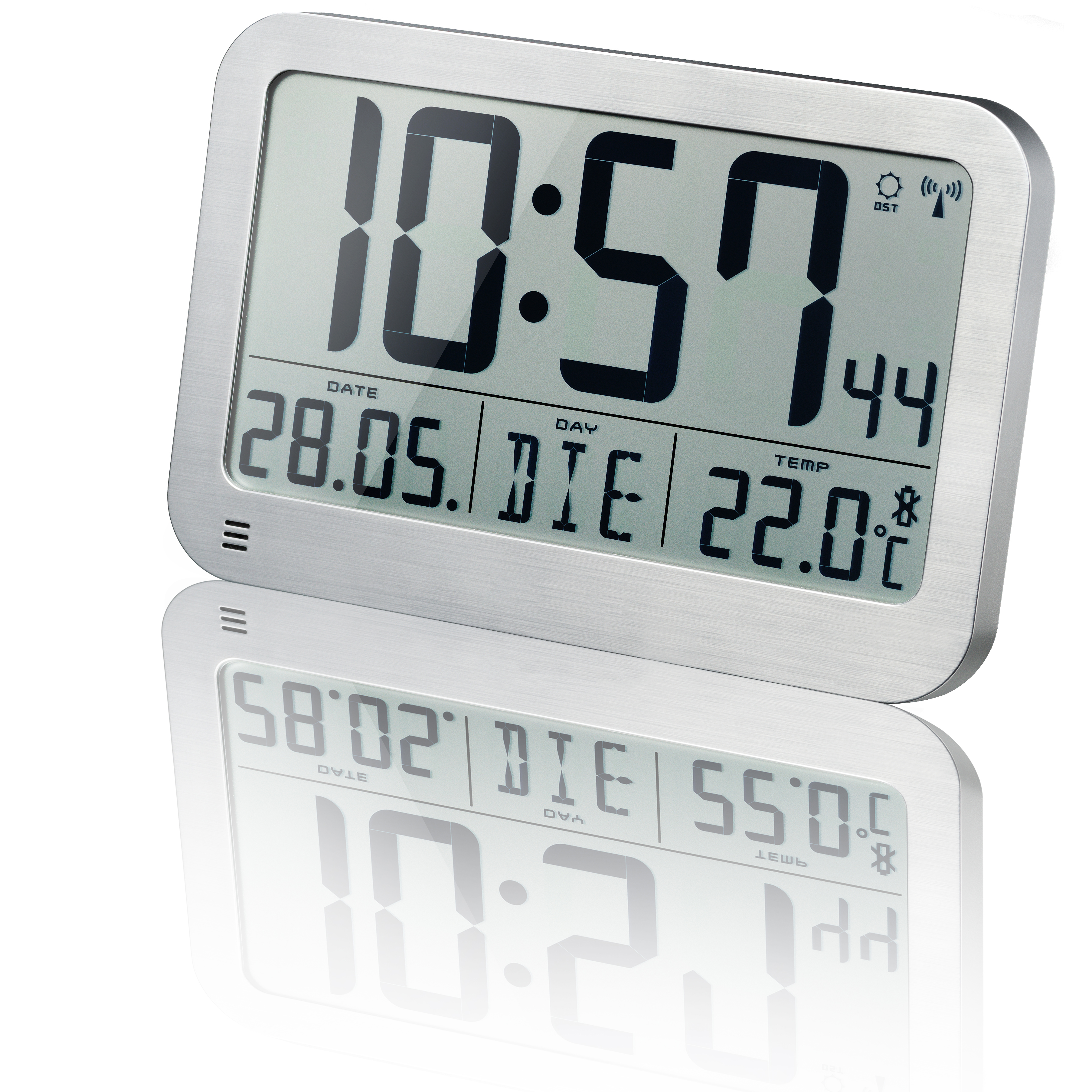 Orologio da Tavolo e da Parete OPTUS MyTime MC LCD argento 225x150 mm