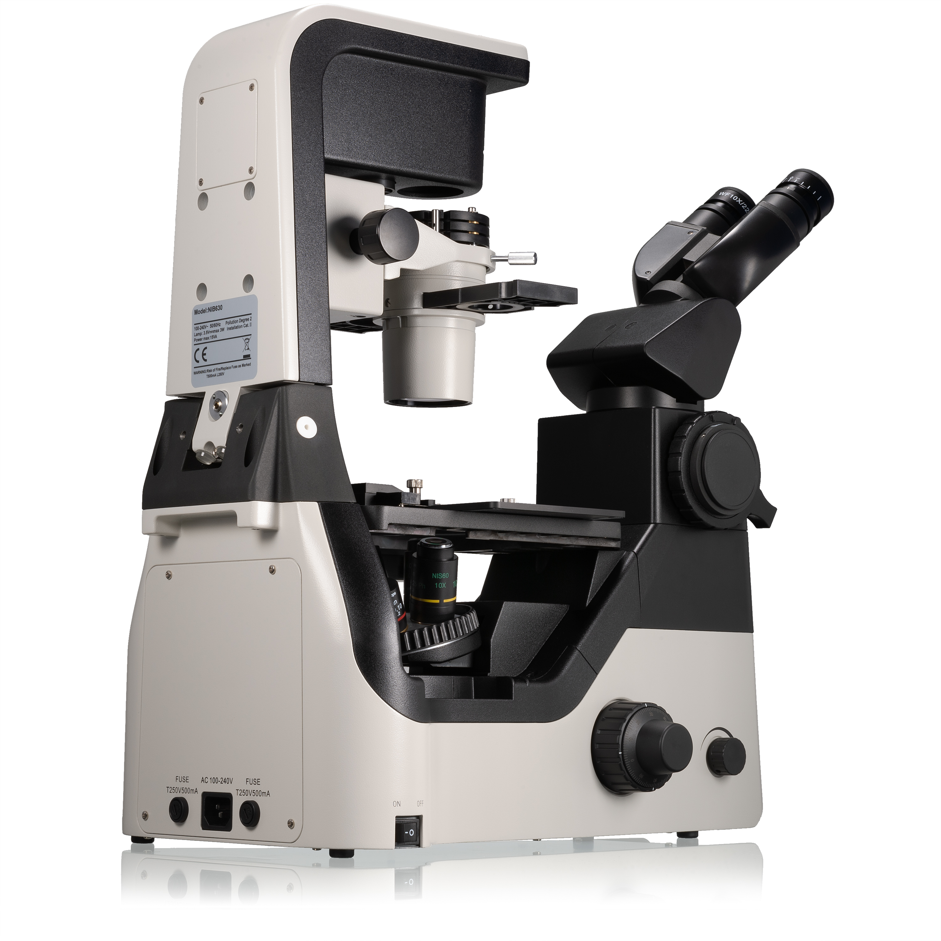 Nexcope NIB630 microscopio inverso di ricerca con unità di illuminazione inclinabile