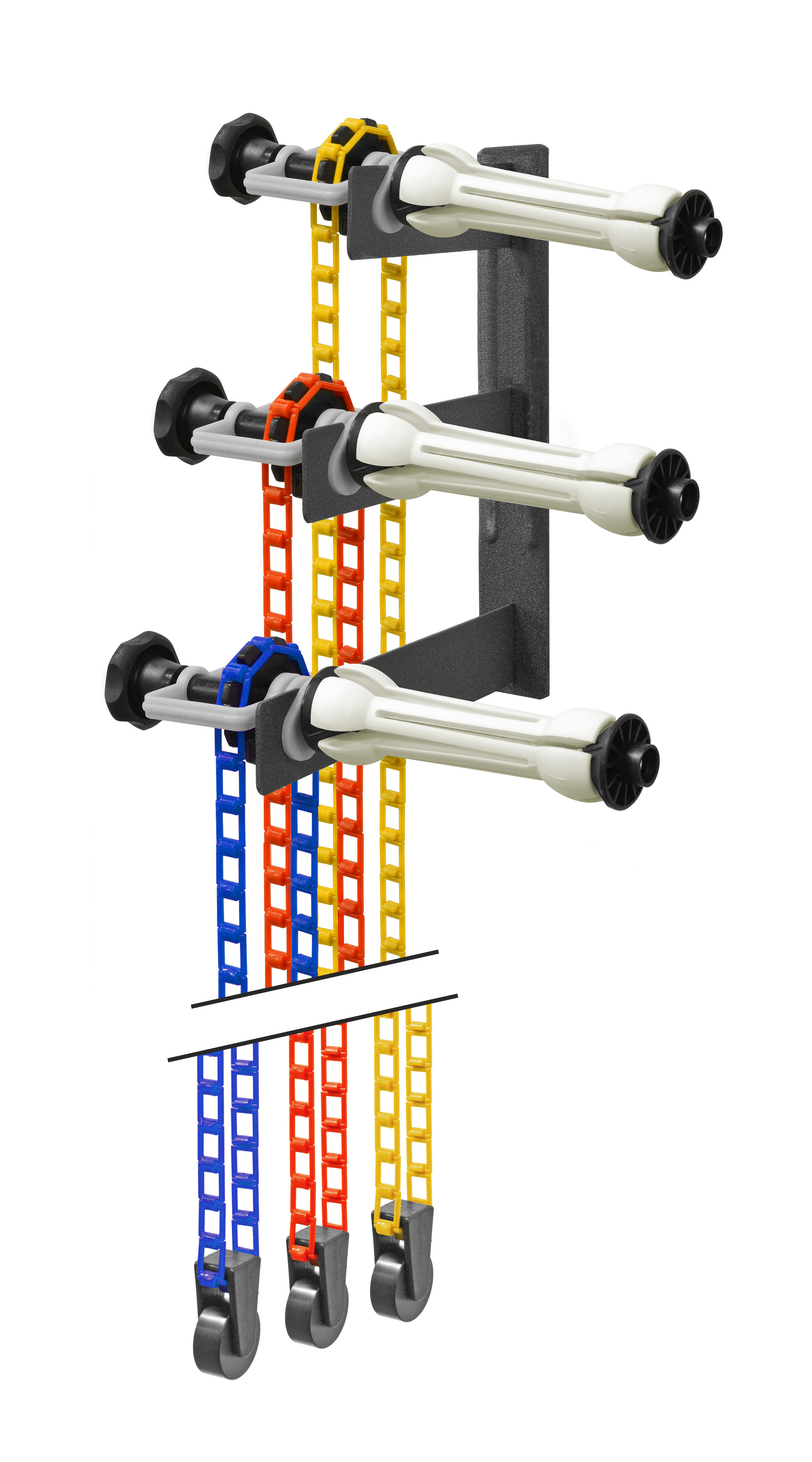 Sistema di fondali BRESSER MB-1 per 3 fondali per montaggio a parete o a soffitto
