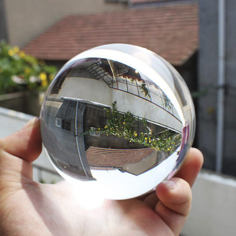 Sfera fotografica BRESSER in vetro trasparente da 8 cm per foto spettacolari con riflesso a 180°